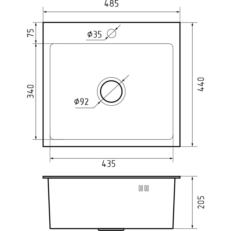 GranFest METAL 4844 inox