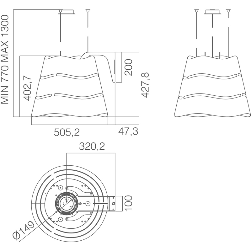 Elica WAVE UX BL MAT/F/51-PRF0171193