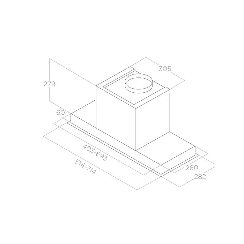 Elica HIDDEN 2.0 BL MAT/A/72-PRF0197747