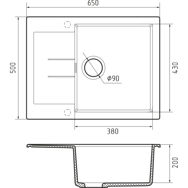 Rivelato LM-6550 Titanio