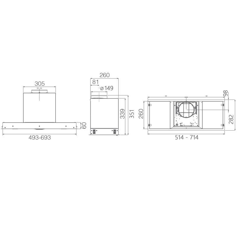 Elica HIDDEN ADV PLUS @ BLGL/A/52-PRF0183971A