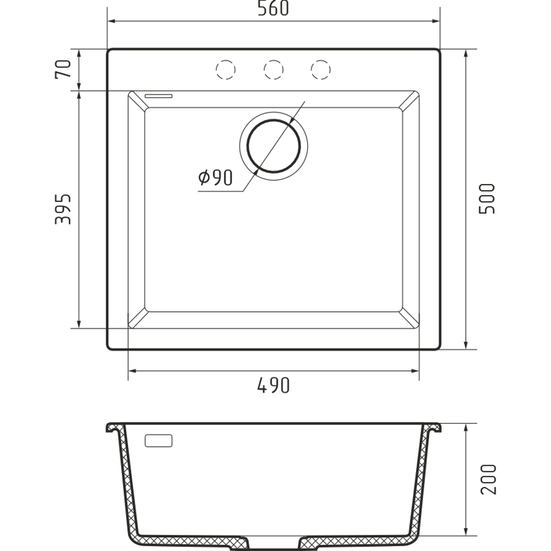 Rivelato ZN-5650 Grigio puro