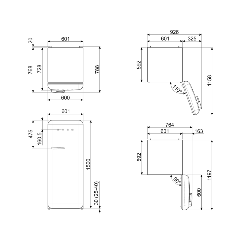 SMEG FAB28RPK6