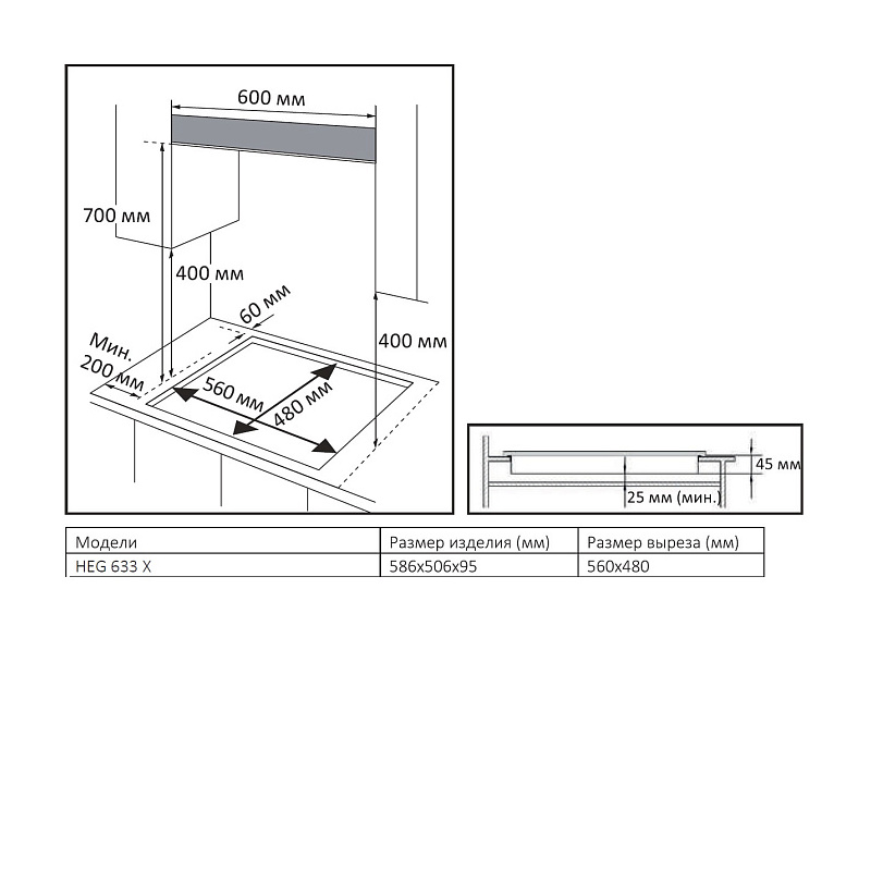 EVELUX HEG 633 X