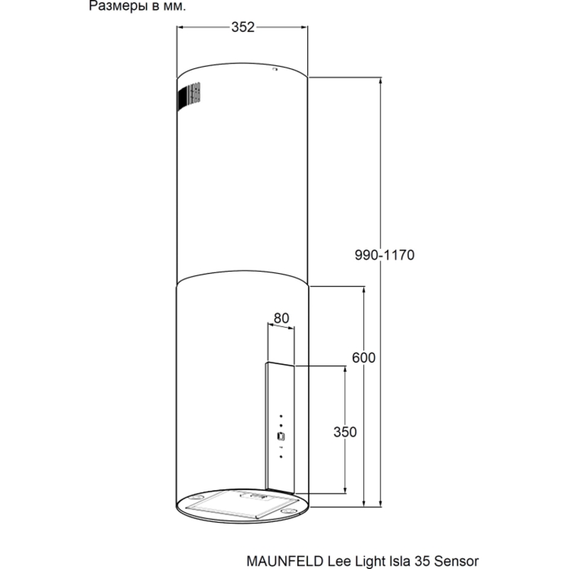 Maunfeld Lee Light Isla 35 Sensor White