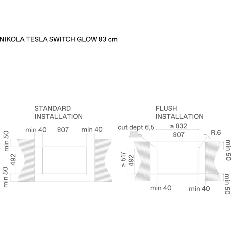 Elica NIKOLATESLA SWITCH GLOW EVO BL/A/83-PRF0196335