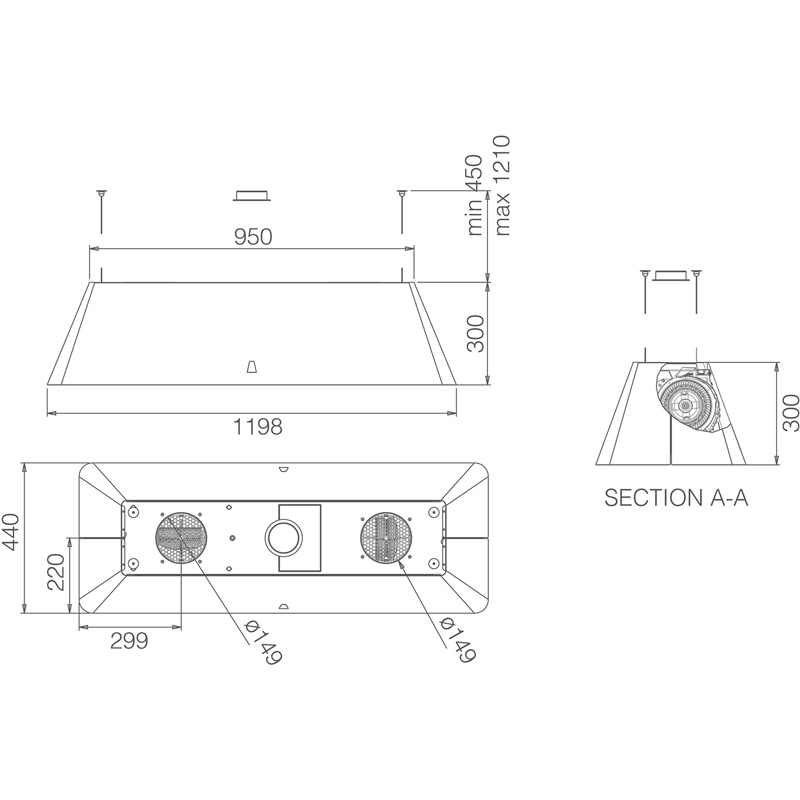 Elica IKONA MAXXI PURE BL MAT/F/120-PRF0171195