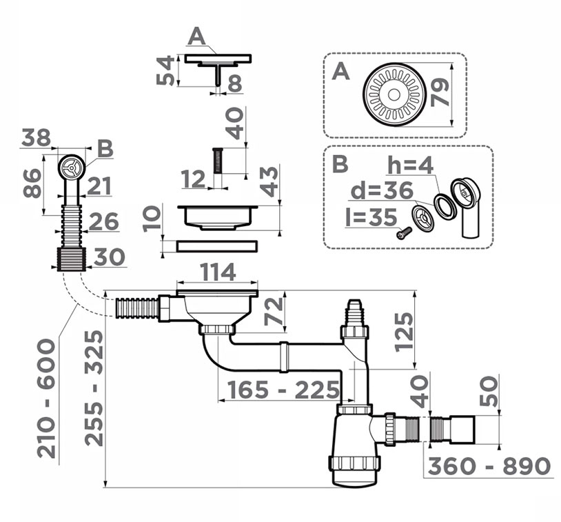 Omoikiri WK-1CL-W-C