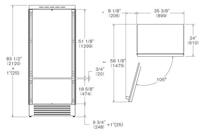 Bertazzoni REF905BBLPTT